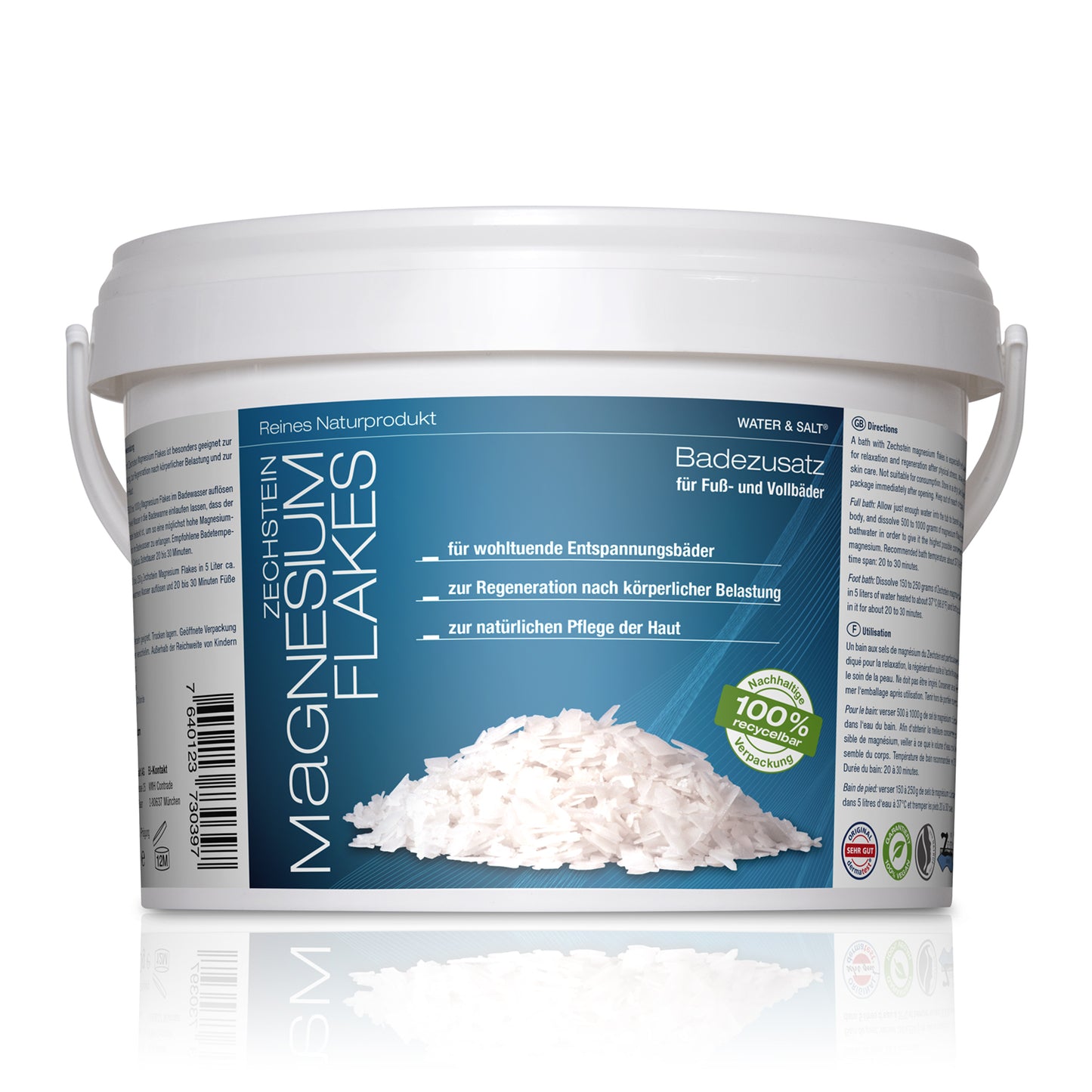 Zechstein Magnesium Flakes 2kg Eimer