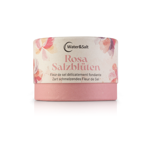 Rosa Salzblüten 100g – Fleur de Sel Himalaya Kristallsalz Finishing-Salz naturbelassen