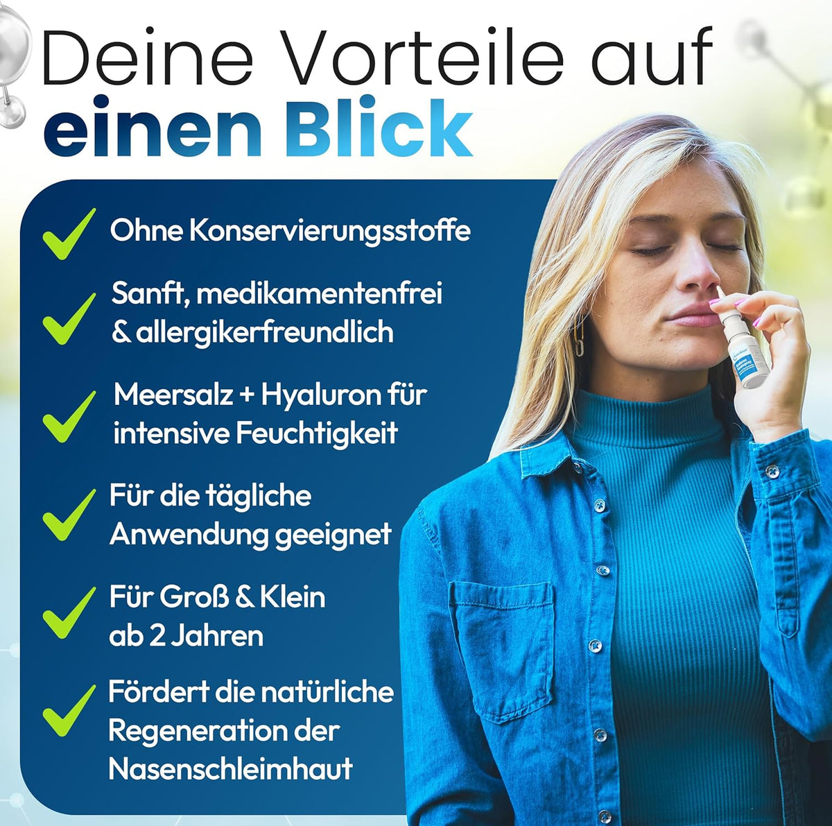 Hyaluron Nasenspray – Pflege