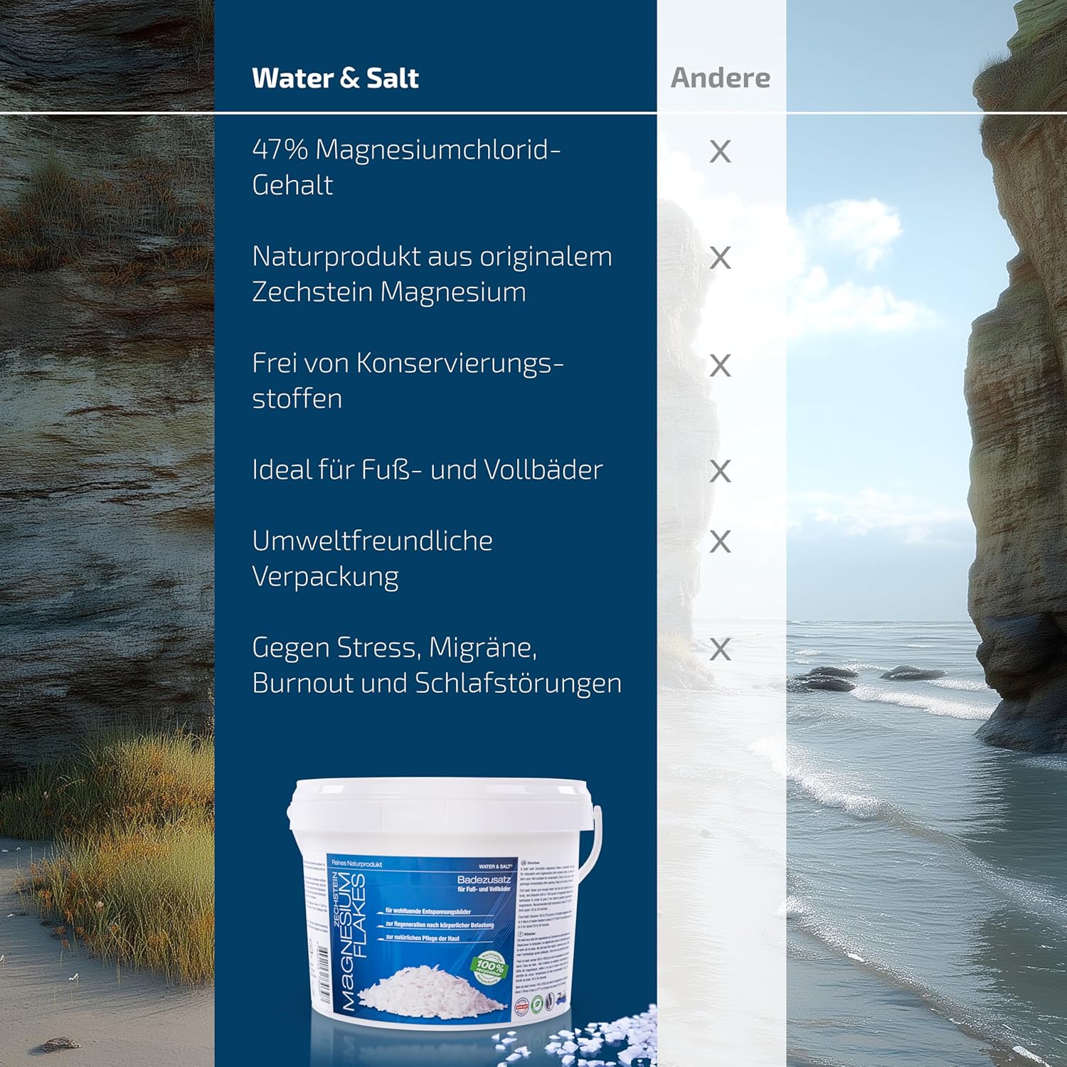 Zechstein Magnesium Flakes 2kg